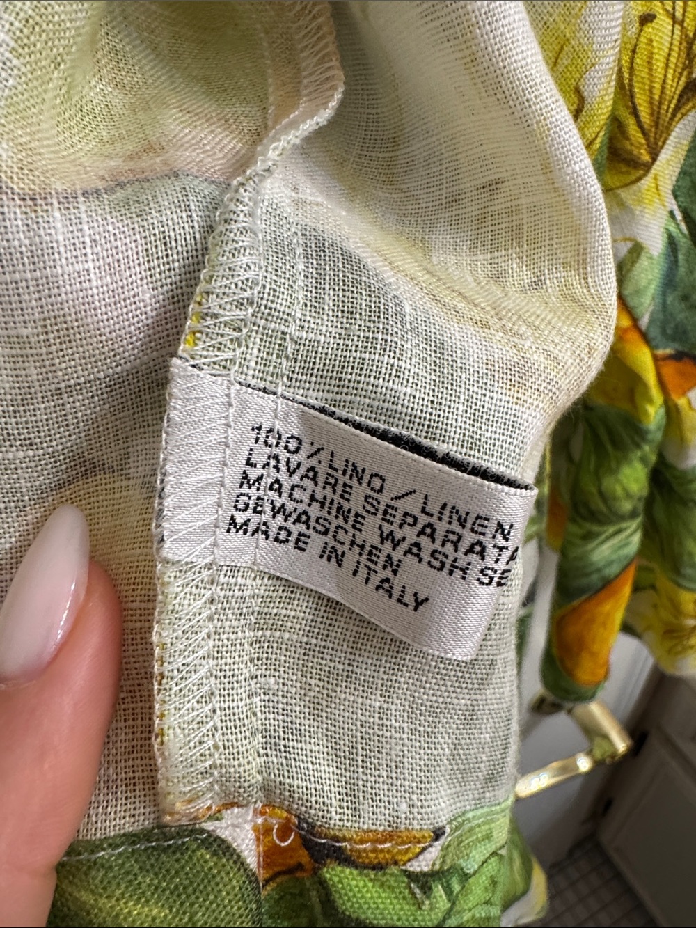 Luisa Positano Lemon Print Tie-Front Shrug - Picture 2 of 4